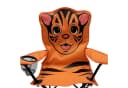 Mojawo Kinder Klappstuhl Orange Tiger Motiv mit Getränkehalter & Tasche Bild 4