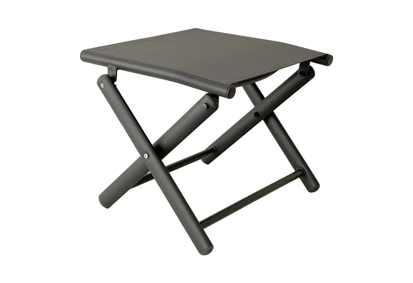 Mojawo Garten Klapphocker Metall Textilen Anthrazit/Grau - Bild 3