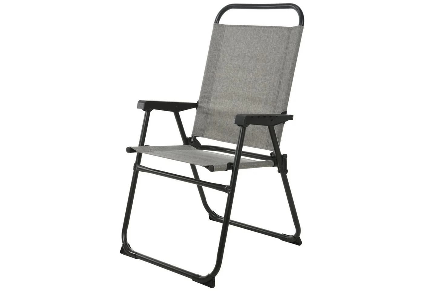 INDA-Exclusiv Klappstuhl Aluminium Grau meliert Campingstuhl - Bild 2
