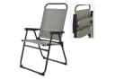 INDA-Exclusiv Klappstuhl Aluminium Grau meliert Campingstuhl Bild 3
