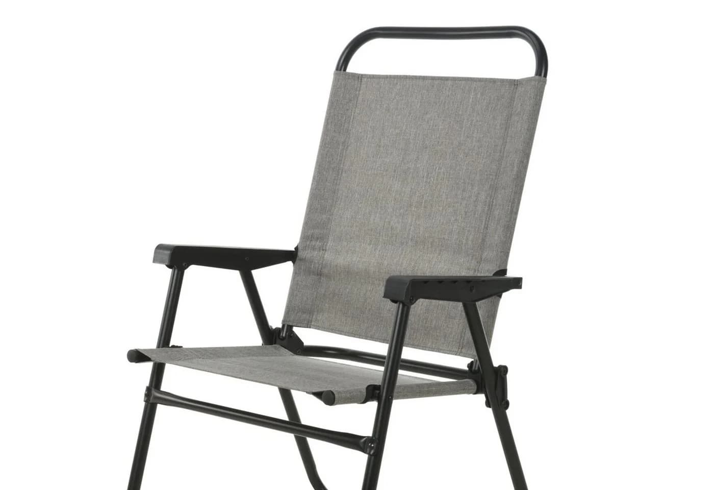 INDA-Exclusiv Klappstuhl Aluminium Grau meliert Campingstuhl - Bild 4