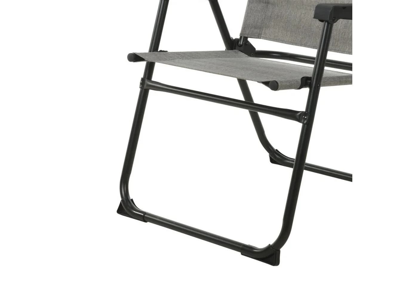 INDA-Exclusiv Klappstuhl Aluminium Grau meliert Campingstuhl - Bild 5