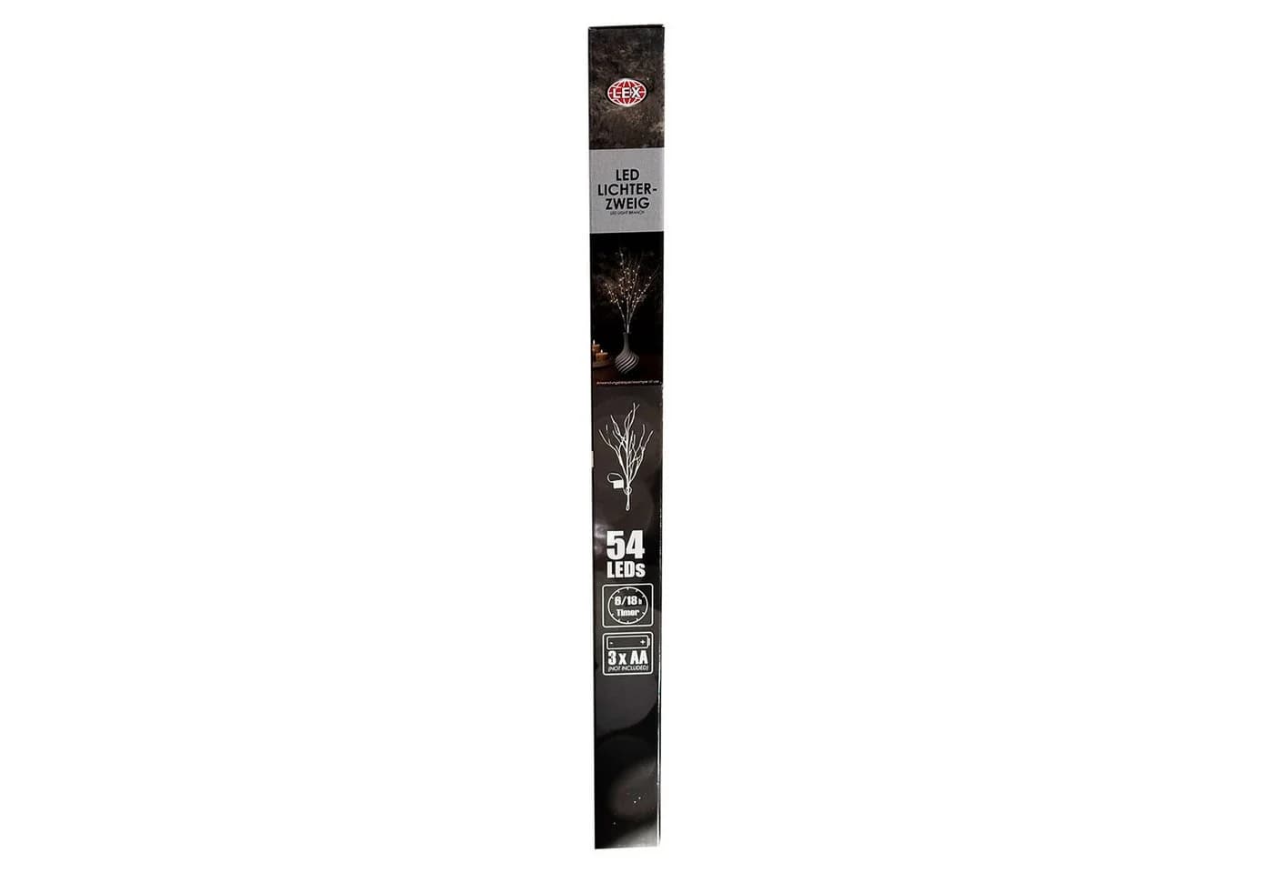 Mojawo Lichtervorhang LED Lichterzweig Warmweiß 60cm Batterie Außen - Bild 4