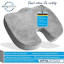 VITALWORXX Orthopädisches Steißbeinkissen Memory-Foam Ergonomisch Bild 2