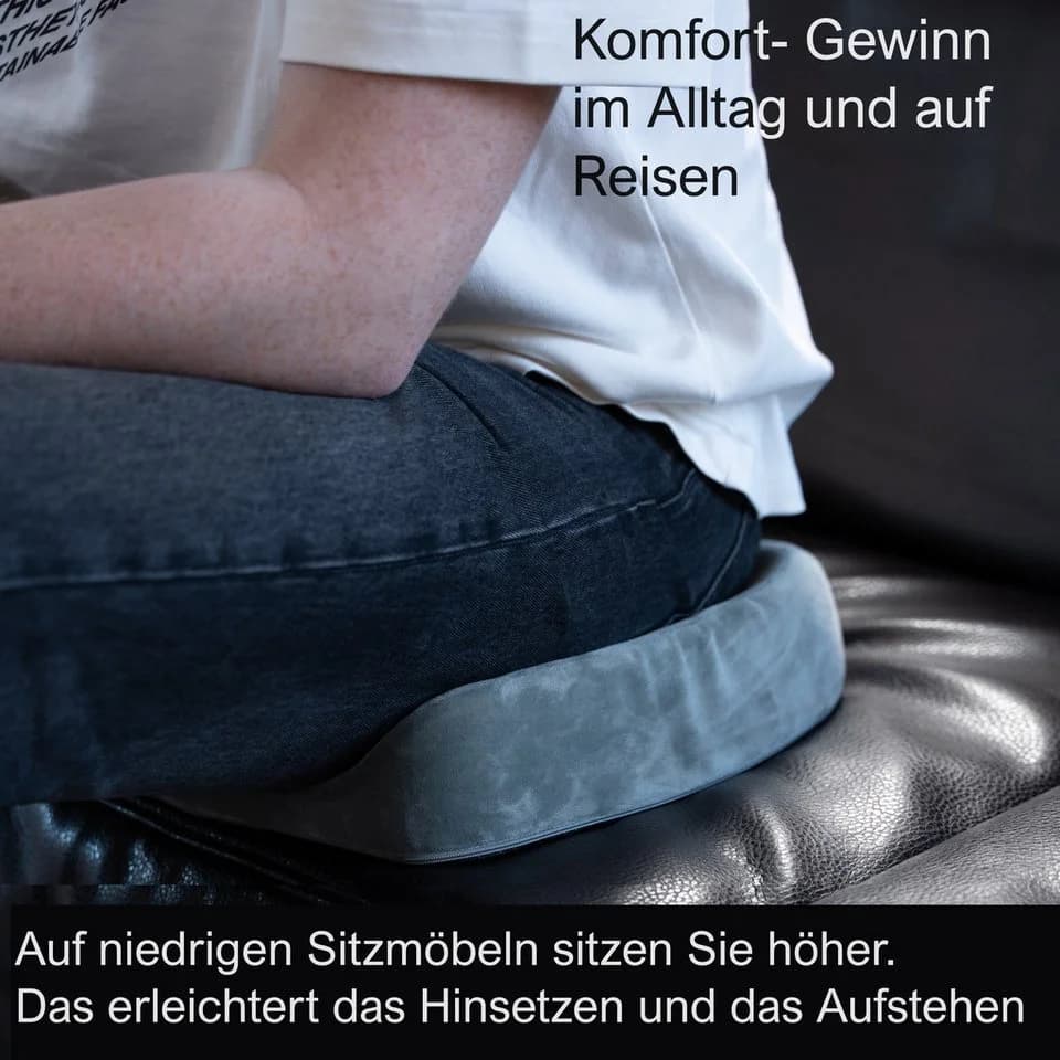 VITALWORXX Orthopädisches Steißbeinkissen Memory-Foam Ergonomisch - Bild 4