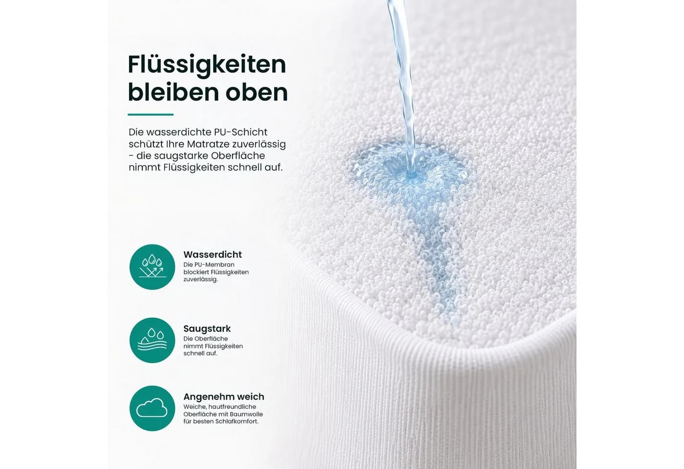 Gentle North Wasserdichter Matratzenschoner atmungsaktiv - Bild 4
