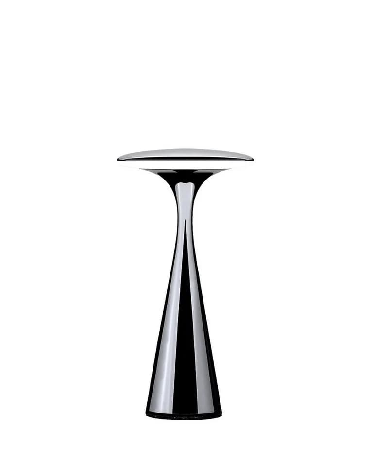 chic.mic Nachttischlampe UFO Design Silber
