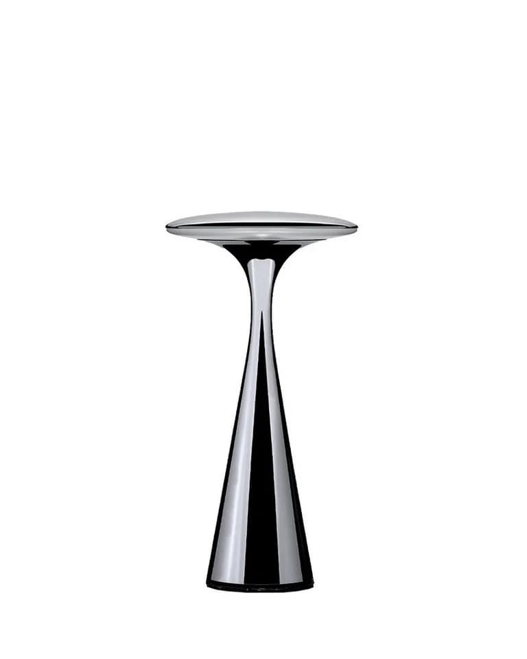 chic.mic Nachttischlampe UFO Design Silber - Bild 2