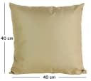 JACK Dekokissen 40x40cm Outdoor Lounge Kissen Taupe Polyester Bild 3
