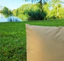 JACK Dekokissen 40x40cm Outdoor Lounge Kissen Taupe Polyester Bild 4