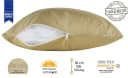 JACK Dekokissen 40x40cm Outdoor Lounge Kissen Taupe Polyester Bild 5