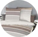 JACK Bettwäsche Structure Nougat Streifen Grau Beige Kaeppel, Biber, 2 teilig Bild 4
