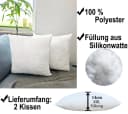 JACK 2x Innenkissen XXL Kissenfüllung Innen & Außen Polyester Bild 5