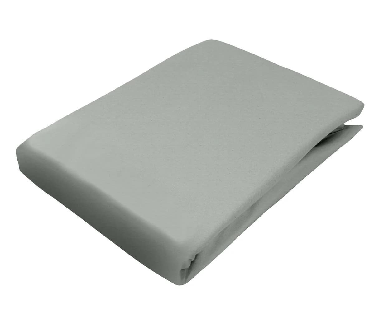 JACK Spannbettlaken Mako Satin Grau Anthrazit Weiß Hellblau - Bild 2