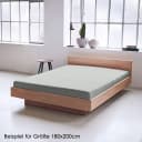 JACK Spannbettlaken Mako Satin Grau Anthrazit Weiß Hellblau Bild 4