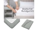 JACK Spannbettlaken Mako Satin Grau Anthrazit Weiß Hellblau Bild 5