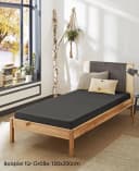 JACK Spannbettlaken Satin Uni 100% Baumwolle Rundumgummizug Bild 1