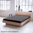 JACK Spannbettlaken Satin Uni 100% Baumwolle Rundumgummizug Bild 4