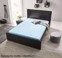 JACK Spannbettlaken Satin Uni Hellblau 100% Baumwolle Bild 3