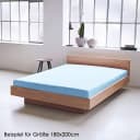 JACK Spannbettlaken Satin Uni Hellblau 100% Baumwolle Bild 4