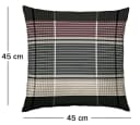 JACK Dekokissen 45x45cm Satin Anthrazit mit Füllung Bild 3