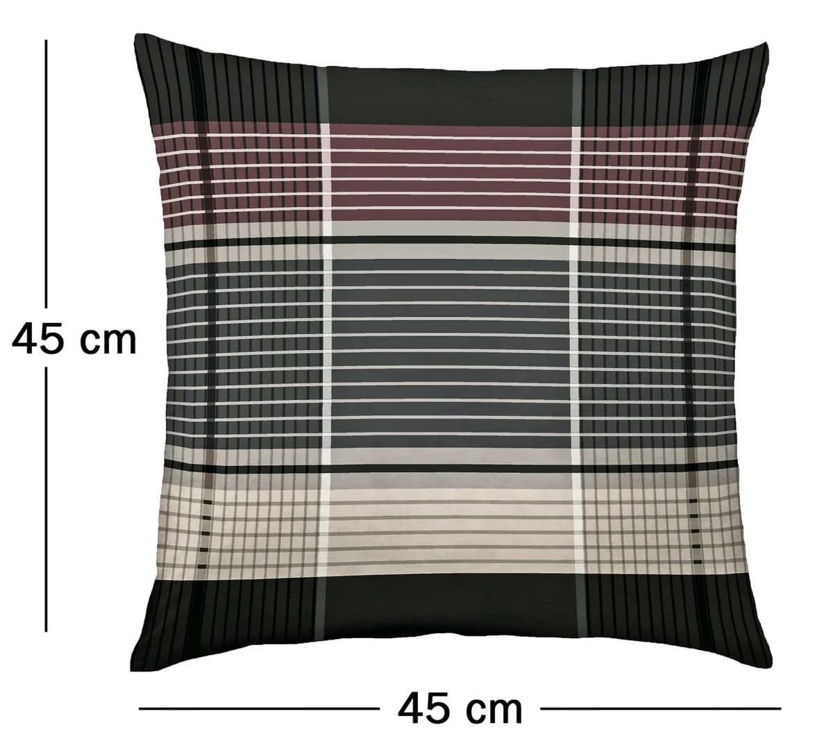 JACK Dekokissen 45x45cm Satin Anthrazit mit Füllung - Bild 3