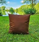 JACK Dekokissen 40x40cm Braun Outdoor Lounge Kissen mit XXL Füllung Bild 1