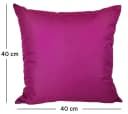 JACK Dekokissen 40x40cm Outdoor Lounge Kissen Beere Wasserabweisend Bild 3