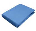 JACK Spannbettlaken Satin Uni Blau Rundumgummizug Bild 2