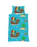 JACK Babybettwäsche 100x135cm Piratenschiff Feinbiber 2-teilig Bild 2