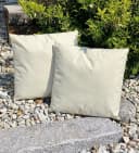 JACK Dekokissen 45x45cm Outdoor Lounge Kissen Beige Wasserabweisend Bild 1