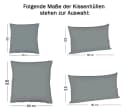 JACK Kissenbezüge 2er Set Grau Renforcé 100% Baumwolle Bild 4