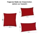 JACK Kissenbezüge 2er Set Rot 100% Baumwolle Renforcé Bild 4
