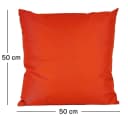 JACK Dekokissen 50x50cm Orange Outdoor Lounge Kissen mit XXL Füllung Bild 3