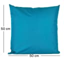 JACK Dekokissen 50x50cm Outdoor Kissen Petrol mit XXL Füllung Bild 3