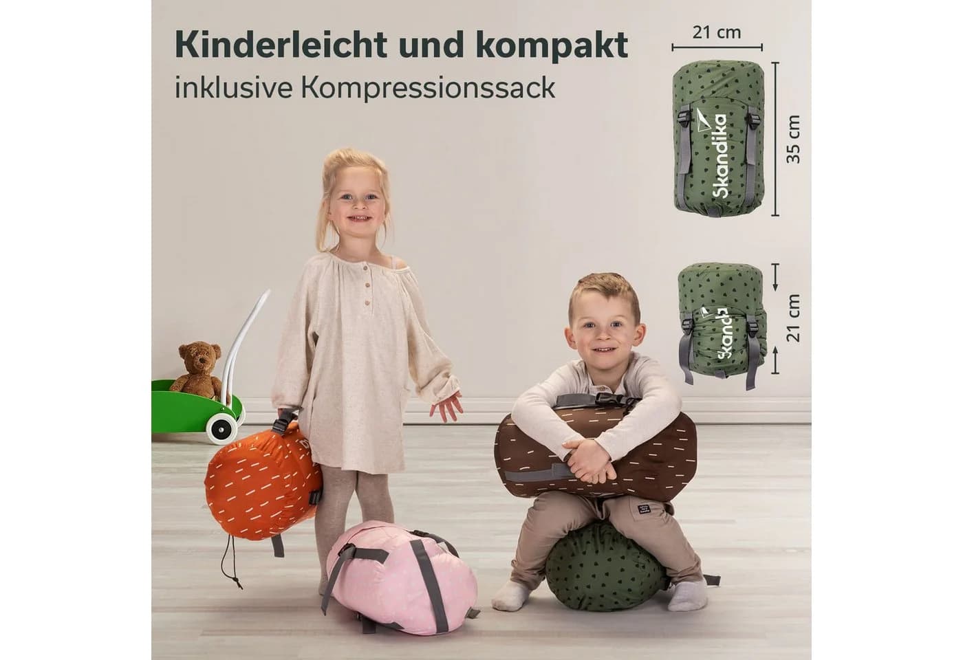 Skandika Schlafsack Soti Dinosaurier Design Baumwolle - Bild 5