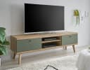 Furn.Design Lowboard Juna TV Unterschrank Salbeigrün Eiche Dekor Bild 1