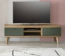 Furn.Design Lowboard Juna TV Unterschrank Salbeigrün Eiche Dekor Bild 3