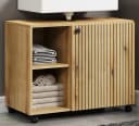 Furn.Design Badschrank Bliss Eiche Schwarz 80cm Bild 2