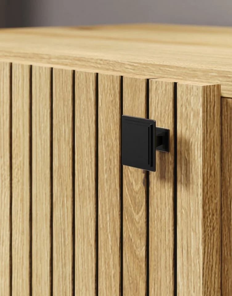 Furn.Design Badschrank Bliss Eiche Schwarz 80cm - Bild 3