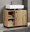 Furn.Design Badschrank Bliss Eiche Schwarz 80cm Bild 4
