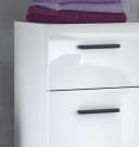 trendteam Waschbeckenunterschrank Gloss Weiß Hochglanz 60 cm Bild 4