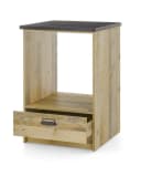 Furn.Design Herdumbauschrank Stove Used Wood Beige Anthrazit Soft-Close Bild 4