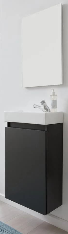 Furn.Design Badmöbel-Set Winny Grau Komplett-Set mit Waschbecken - Bild 2