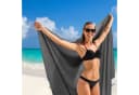 SIEGENTHAL Hamamtuch 90x200 cm 2er Set Beige Schwarz Baumwolle Bild 3