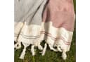 SIEGENTHAL Hamamtuch 90x200 cm 2er Set Grau & Rot Bild 4