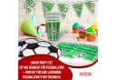 Fußball Partyset 8-tlg. Geschirr-Set Spielfeld-Design Kräftige Farben Bild 1