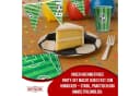 Fußball Partyset 8-tlg. Geschirr-Set Spielfeld-Design Kräftige Farben Bild 3