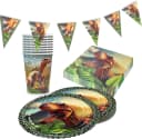 Party Factory Dino Partyset 37-tlg. Geschirr-Set für 8 Personen Bild 2