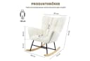 Allyson Schaukelstuhl Beige bis 150 kg belastbar Bild 3